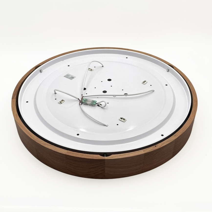 Brilagi - Plafoniera LED CARVALHO 4xE27/60W/230V in rovere ciliegio diam. 57,5 cm
