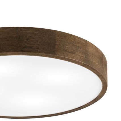 Brilagi - Plafoniera LED CARVALHO 4xE27/60W/230V rovere/noce Ø 57,5 cm