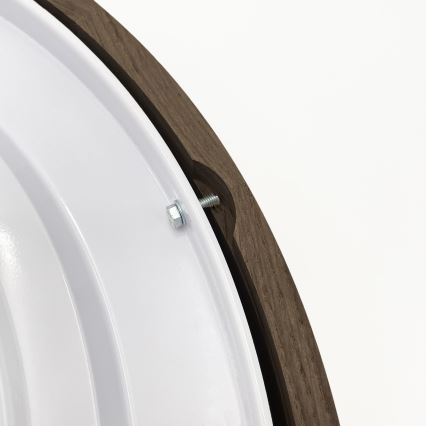 Brilagi - Plafoniera LED CARVALHO 4xE27/60W/230V rovere/noce Ø 57,5 cm