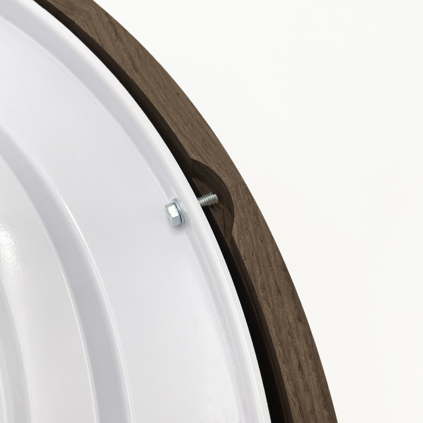Brilagi - Plafoniera LED CARVALHO 4xE27/60W/230V rovere/noce Ø 57,5 cm
