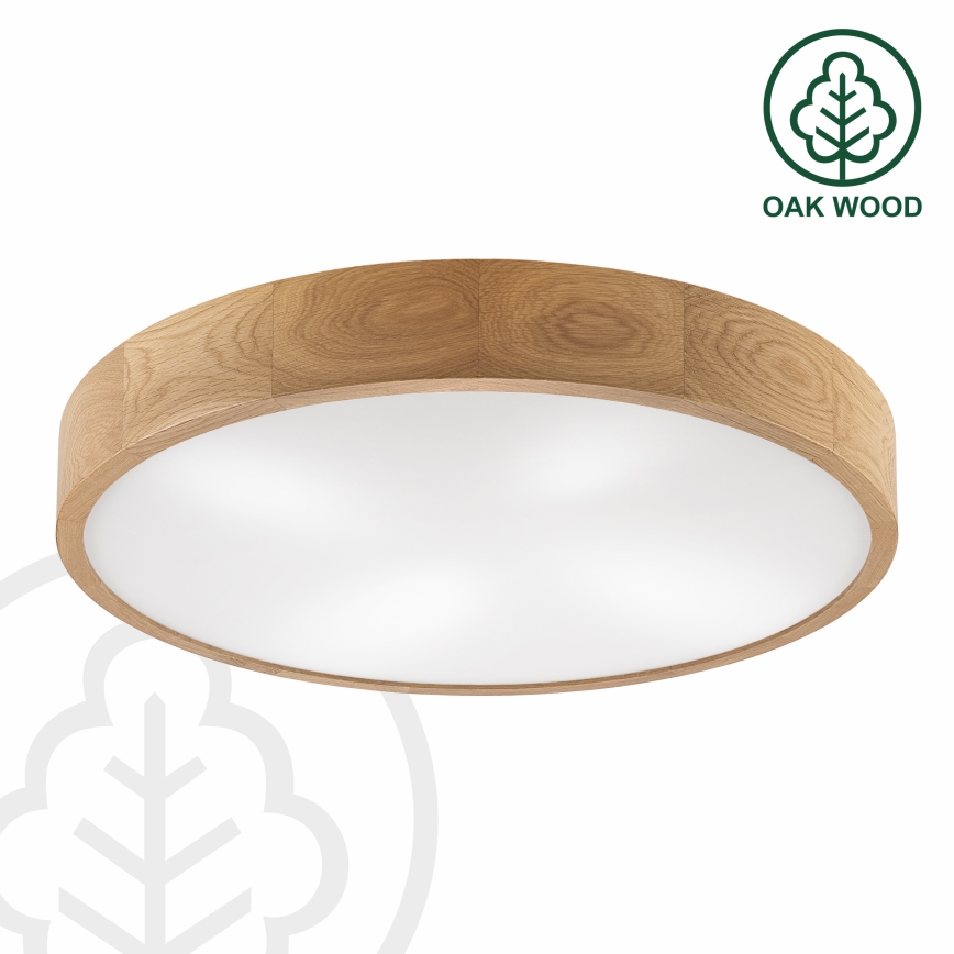 Brilagi - Plafoniera LED CARVALHO 4xE27/60W/230V rovere Ø 57,5 cm