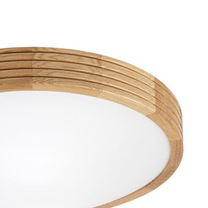 Brilagi - Plafoniera LED CARVALHO MODERN SLIM 2xE27/60W/230V Ø 37,5 cm rovere