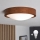 Brilagi - Plafoniera LED CARVALHO SLIM 1xE27/15W/230V rovere ciliegio Ø 27 cm