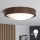 Brilagi - Plafoniera LED CARVALHO SLIM 1xE27/15W/230V rovere/noce Ø 27 cm
