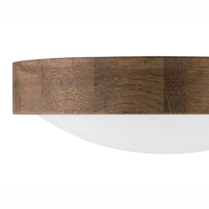 Brilagi - Plafoniera LED CARVALHO SLIM 1xE27/15W/230V rovere/noce Ø 27 cm