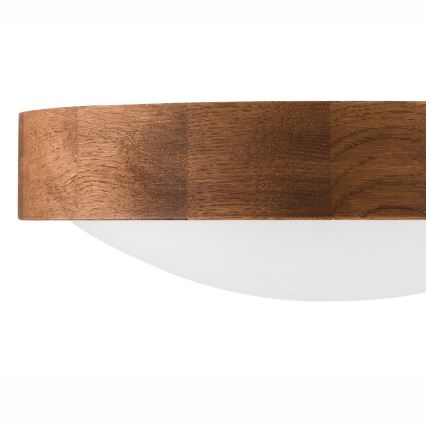Brilagi - Plafoniera LED CARVALHO SLIM 1xE27/60W/230V quercia ciliegio diametro 27 cm