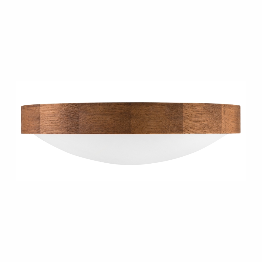 Brilagi - Plafoniera LED CARVALHO SLIM 2xE27/60W/230V quercia ciliegio diametro 37 cm