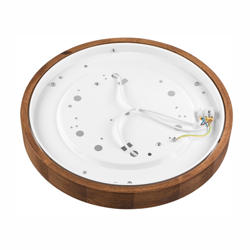 Brilagi - Plafoniera LED CARVALHO SLIM 2xE27/60W/230V quercia ciliegio diametro 37 cm