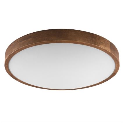 Brilagi - Plafoniera LED CARVALHO SLIM 3xE27/15W/230V, finitura rovere-ciliegio, Ø 47 cm