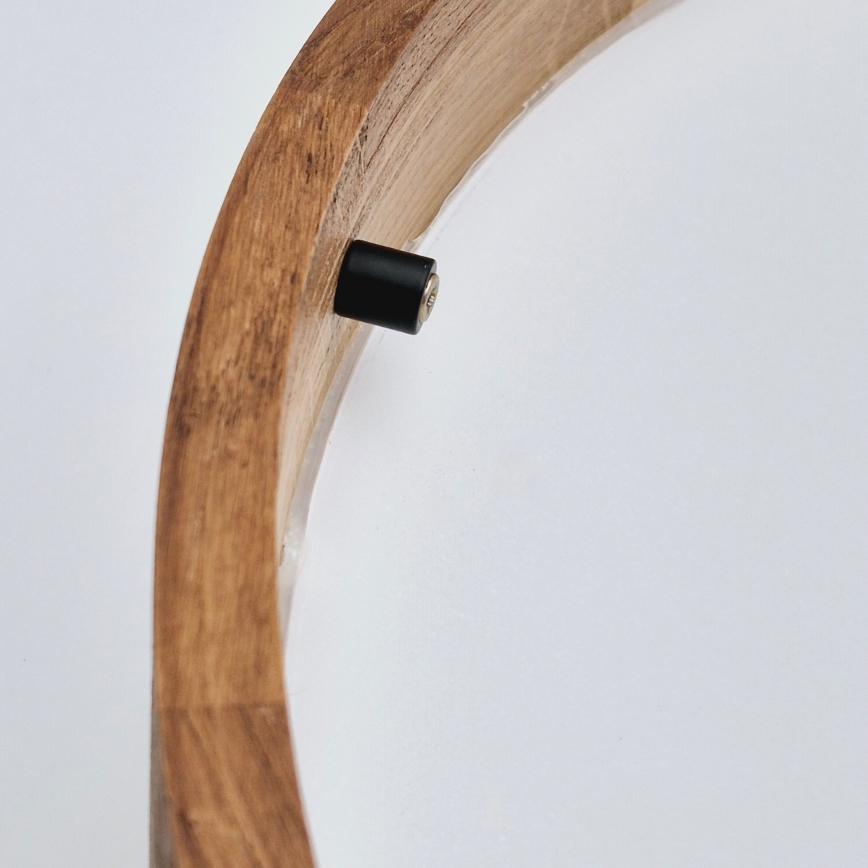 Brilagi - Plafoniera LED CARVALHO SLIM 3xE27/60W/230V quercia ciliegio diametro 47 cm
