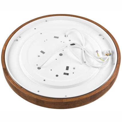 Brilagi - Plafoniera LED CARVALHO SLIM 3xE27/60W/230V quercia ciliegio diametro 47 cm