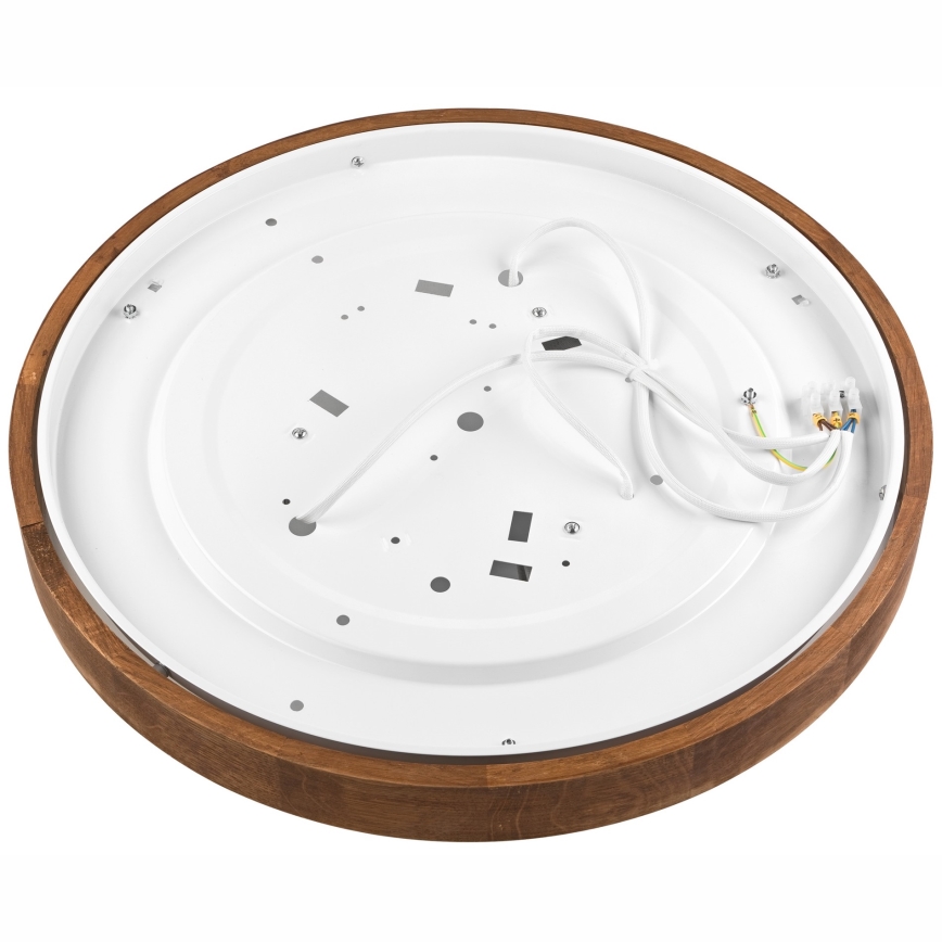 Brilagi - Plafoniera LED CARVALHO SLIM 3xE27/60W/230V quercia ciliegio diametro 47 cm