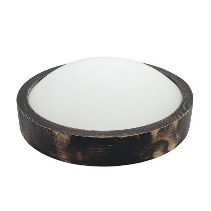 Brilagi - Plafoniera LED CARVALHO SLIM SMOKEY LED/20W/230V rovere Ø 27,5 cm