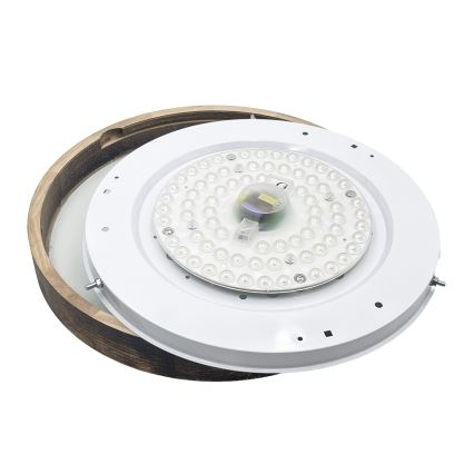 Brilagi - Plafoniera LED CARVALHO SLIM SMOKEY LED/36W/230V rovere Ø 37,5 cm