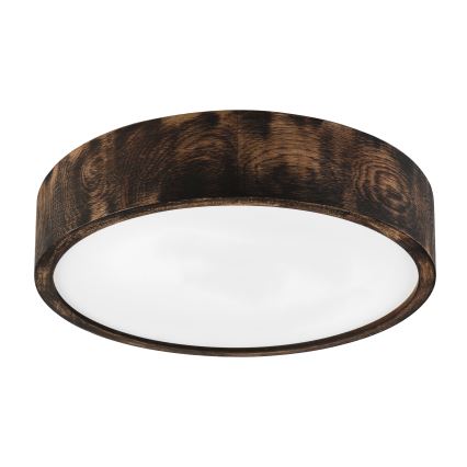 Brilagi - Plafoniera LED CARVALHO SMOKEY LED/36W/230V rovere, diam. 37,5 cm