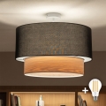 Brilagi - Plafoniera LED CERIA 1x E27/60W/230V Ø 50 cm bianco/nero/beige