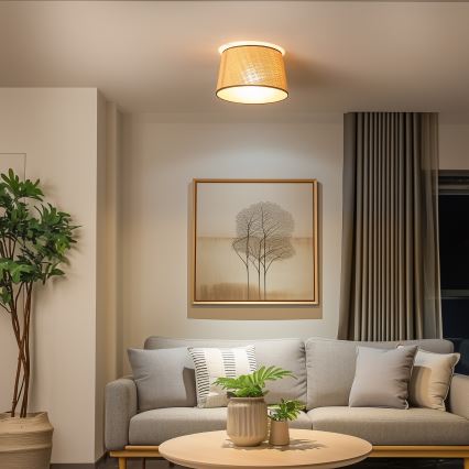 Brilagi - Plafoniera LED CERIA 1xE27/40W/230V, diametro 35 cm, beige