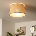 Brilagi - Plafoniera LED CERIA 1xE27/40W/230V Ø 35 cm beige