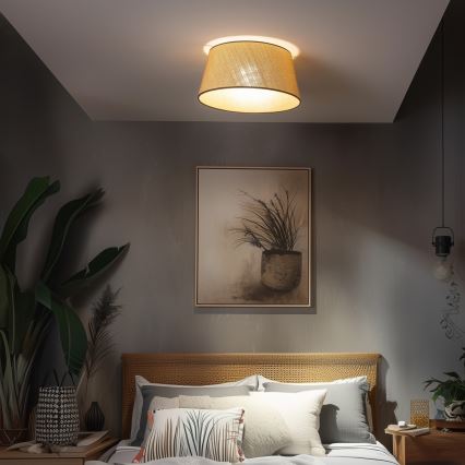 Brilagi - Plafoniera LED CERIA 1xE27/40W/230V Ø 50 cm beige