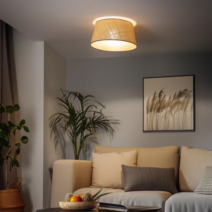 Brilagi - Plafoniera LED CERIA 1xE27/40W/230V Ø 50 cm beige