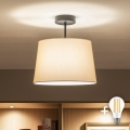 Brilagi - Plafoniera LED CERIA 1xE27/60W/230V Ø 30 cm nero/beige