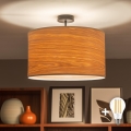 Brilagi - Plafoniera LED CERIA 1xE27/60W/230V Ø 45 cm nero/beige