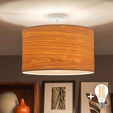 Brilagi - Plafoniera LED CERIA a montaggio superficiale 1xE27/60W/230V diam. 45 cm bianco/beige