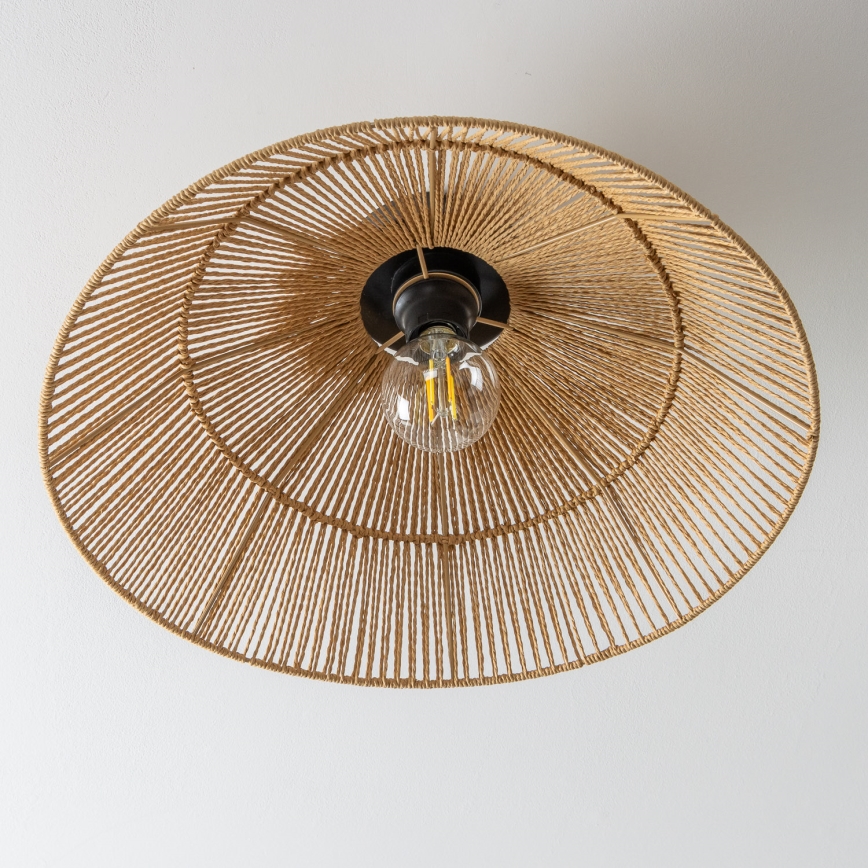 Brilagi - Plafoniera LED CERIA BOHO 1xE27/40W/230V diametro 50 cm marrone