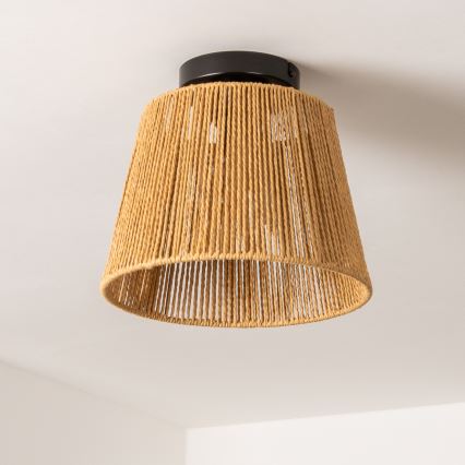 Brilagi - Plafoniera LED CERIA BOHO 1xE27/40W/230V Ø 28 cm marrone