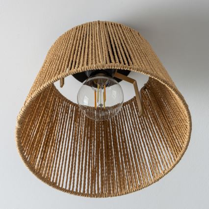 Brilagi - Plafoniera LED CERIA BOHO 1xE27/40W/230V Ø 28 cm marrone