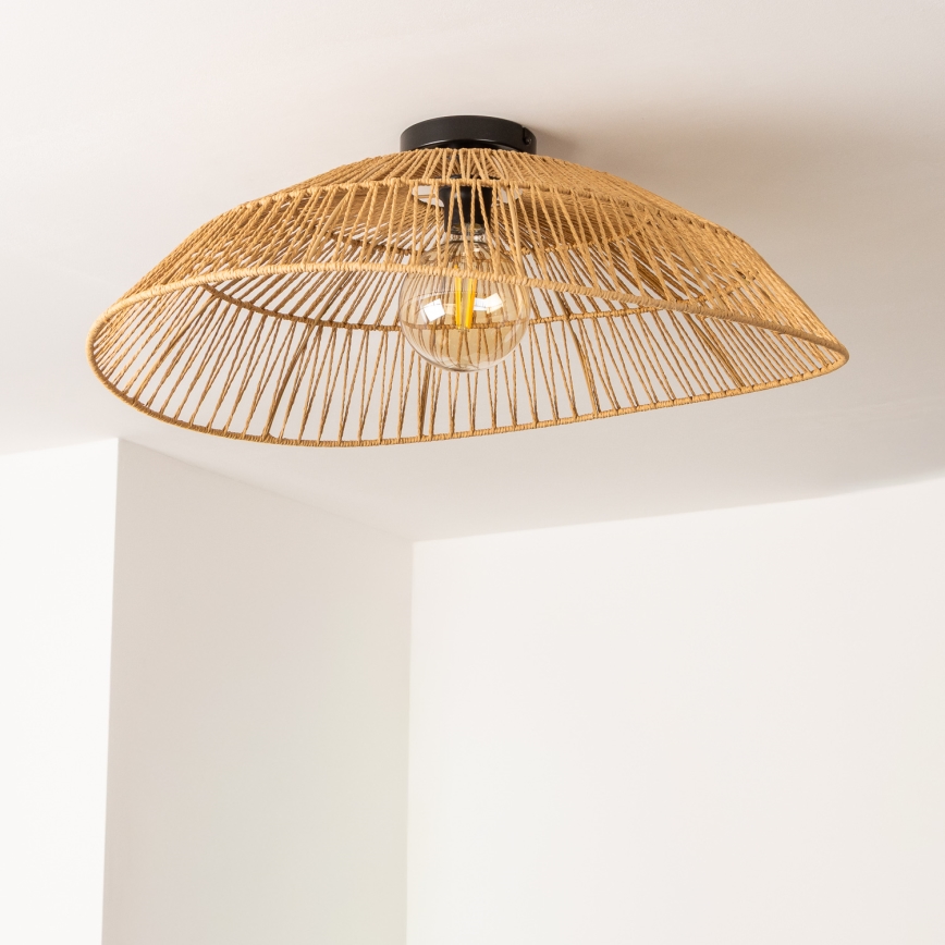Brilagi - Plafoniera LED CERIA BOHO 1xE27/40W/230V Ø 70 cm marrone