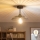 Brilagi - Plafoniera LED CERIA WIRE 1xE27/60W/230V Ø 26 cm nero