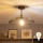 Brilagi - Plafoniera LED CERIA WIRE 1xE27/60W/230V Ø 38 cm nero