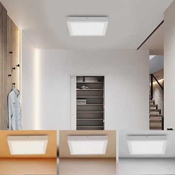 Brilagi - Plafoniera LED da bagno FRAME LED/24W/230V 30x30 cm 3000/4000/6000K IP44 bianco