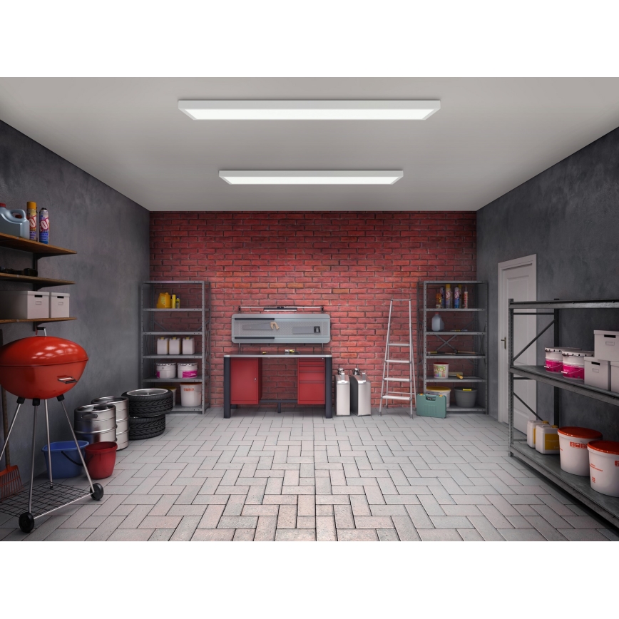 Brilagi - Plafoniera LED da bagno FRAME LED/50W/230V 120x30 cm IP44 bianco