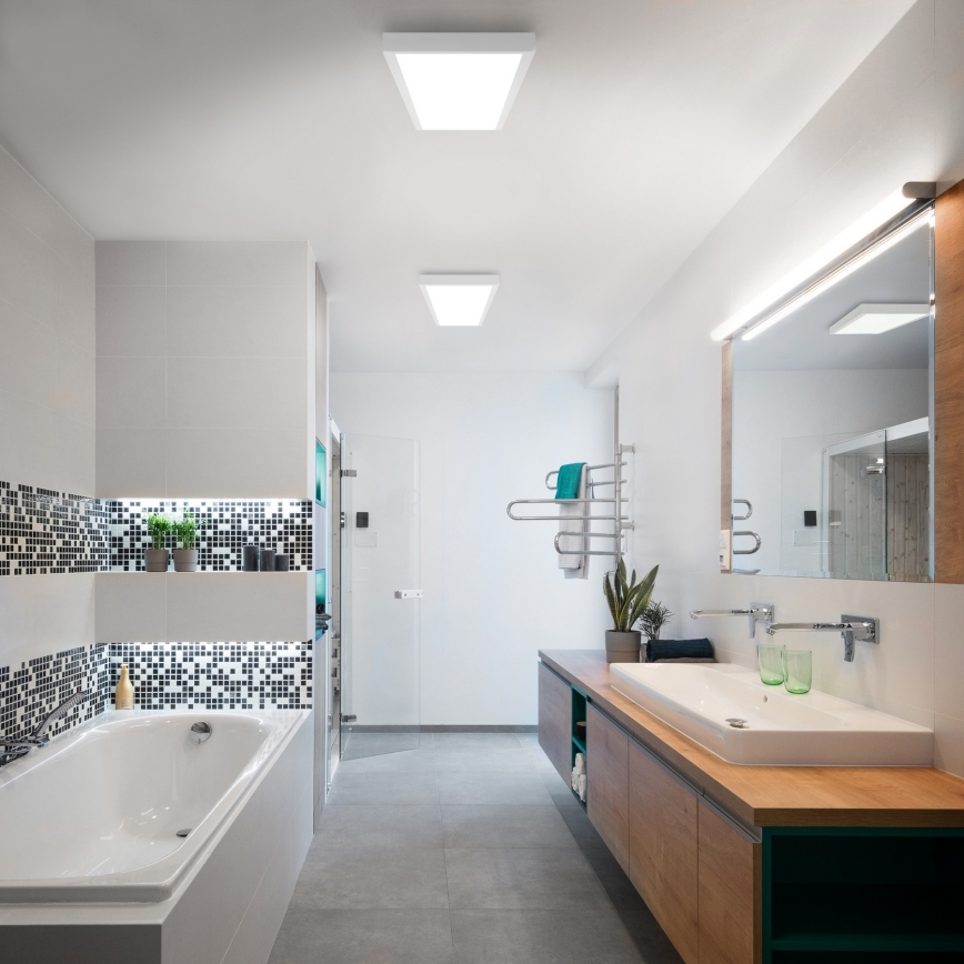 Brilagi - Plafoniera LED da bagno FRAME LED/50W/230V 120x30 cm IP44 bianco