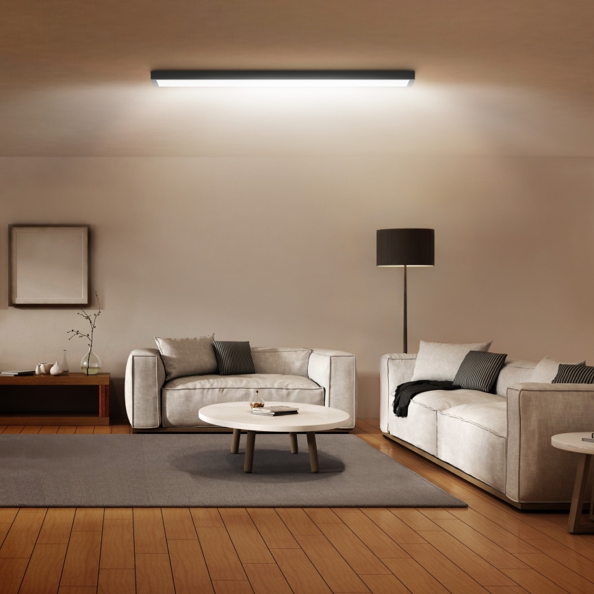 Brilagi - Plafoniera LED da bagno FRAME LED/50W/230V 120x30 cm IP44 nero