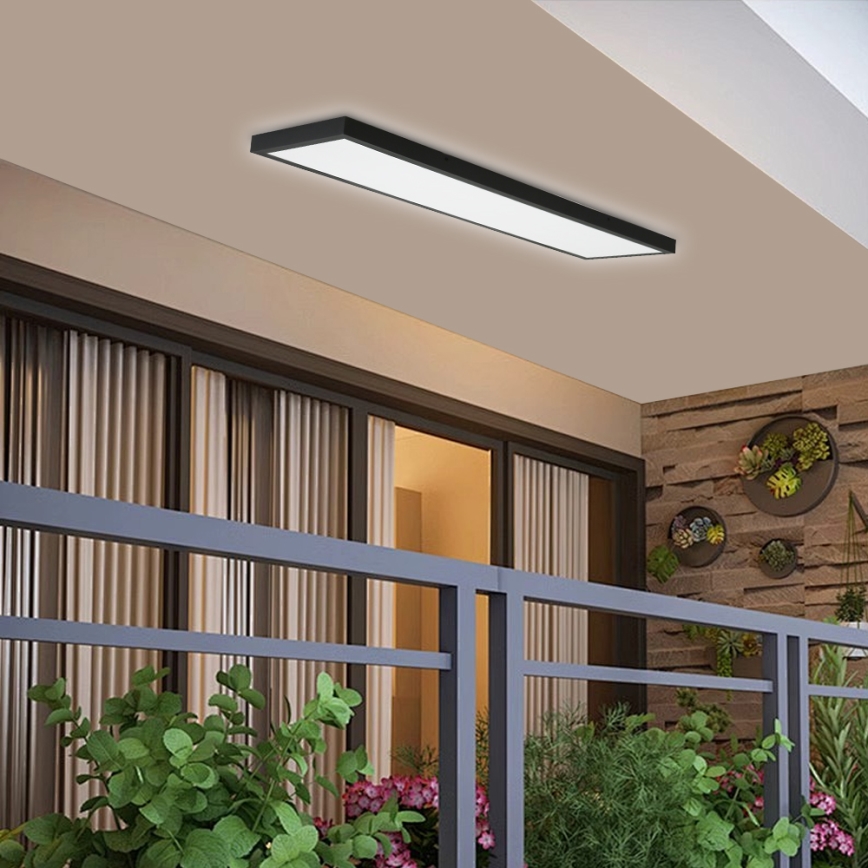Brilagi - Plafoniera LED da bagno FRAME LED/50W/230V 120x30 cm IP44 nero