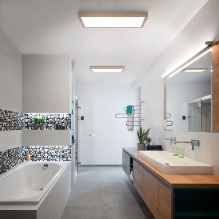 Brilagi - FRAME LED Lampada da soffitto per bagno 50W/230V 60x60 cm IP44 Beige