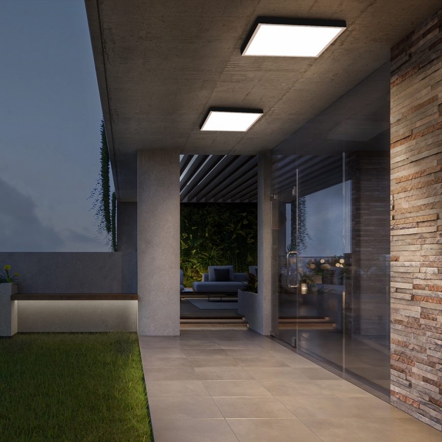 Brilagi - FRAME LED Lampada da soffitto per bagno 50W/230V 60x60 cm IP44 Beige