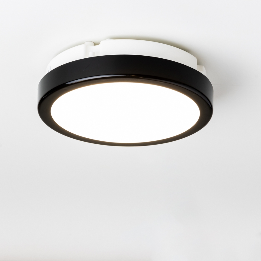 Brilagi - Plafoniera LED da bagno PERA LED/12W/230V diametro 18 cm IP65 nero