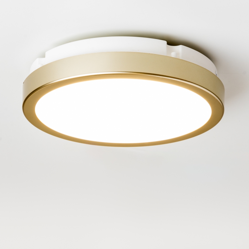 Brilagi - Plafoniera LED da bagno PERA LED/18W/230V diametro 22 cm IP65 oro
