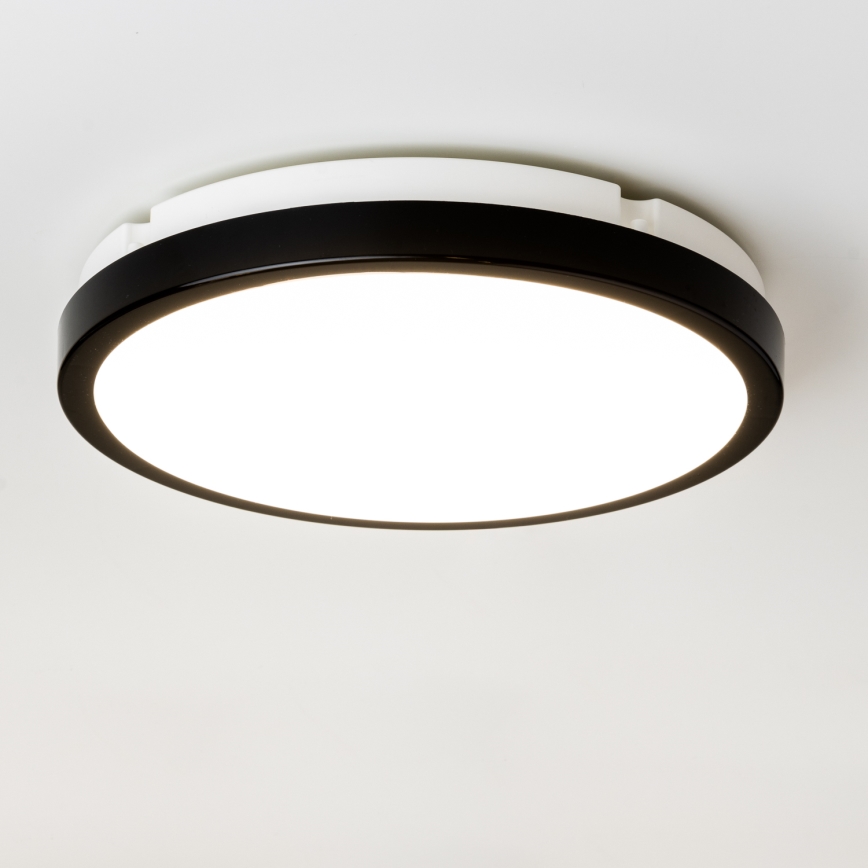 Brilagi - Plafoniera LED da bagno PERA LED/24W/230V diametro 28 cm IP65 nero