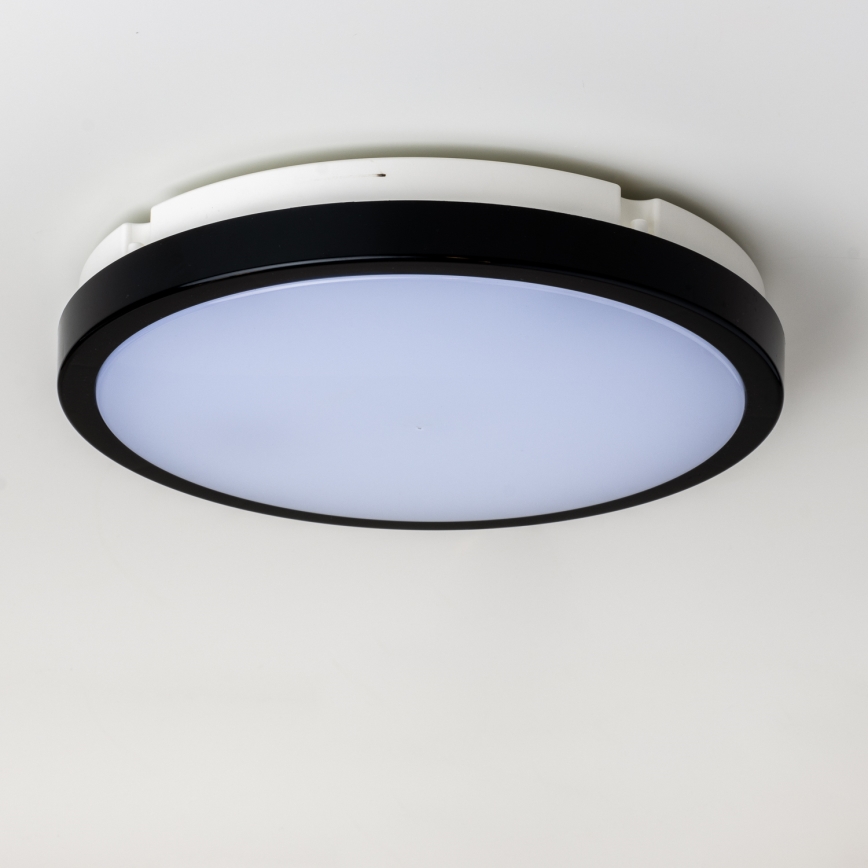 Brilagi - Plafoniera LED da bagno PERA LED/24W/230V diametro 28 cm IP65 nero