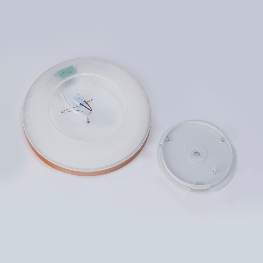 Brilagi - Plafoniera LED da bagno ULTRA SLIM 18W/230V Ø 30 cm oro rosa IP54