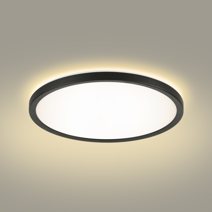 Brilagi - Plafoniera LED da bagno ULTRA SLIM LED/18W/230V diametro 30 cm nero IP54