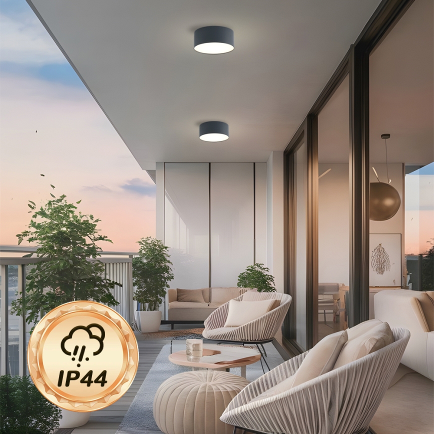 BRILAGI - Plafoniera da esterno a LED FORIS LED/20W/230V Ø 15 cm antracite IP44