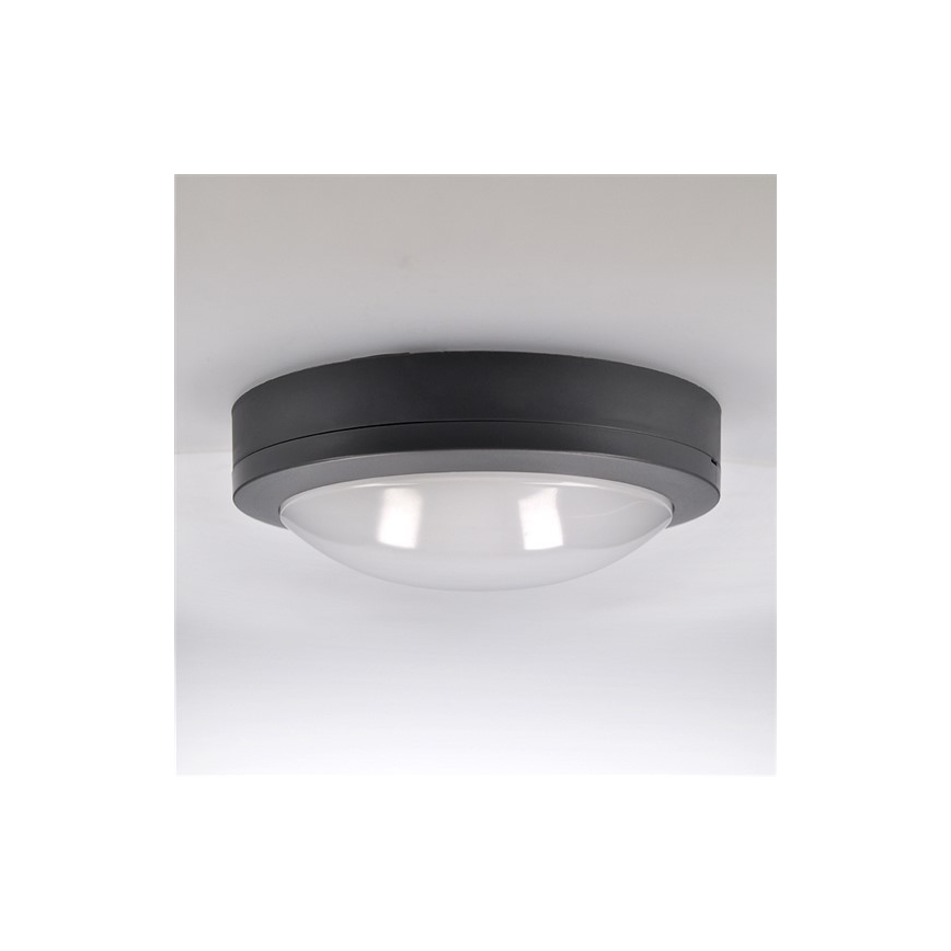 Brilagi - Plafoniera LED da esterno LED/13W/230V diametro 17 cm IP54 antracite
