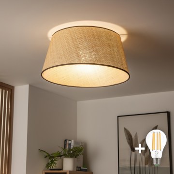 Brilagi - Plafoniera LED da soffitto CERIA 1xE27/40W/230V Ø 50 cm beige