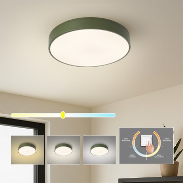 Brilagi - Plafoniera LED da soffitto POOL LED, 36 W, 230 V, 3000/4000/6000 K, Ø 30 cm, verde